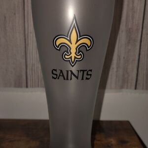 Saints Frosted Glass Cup